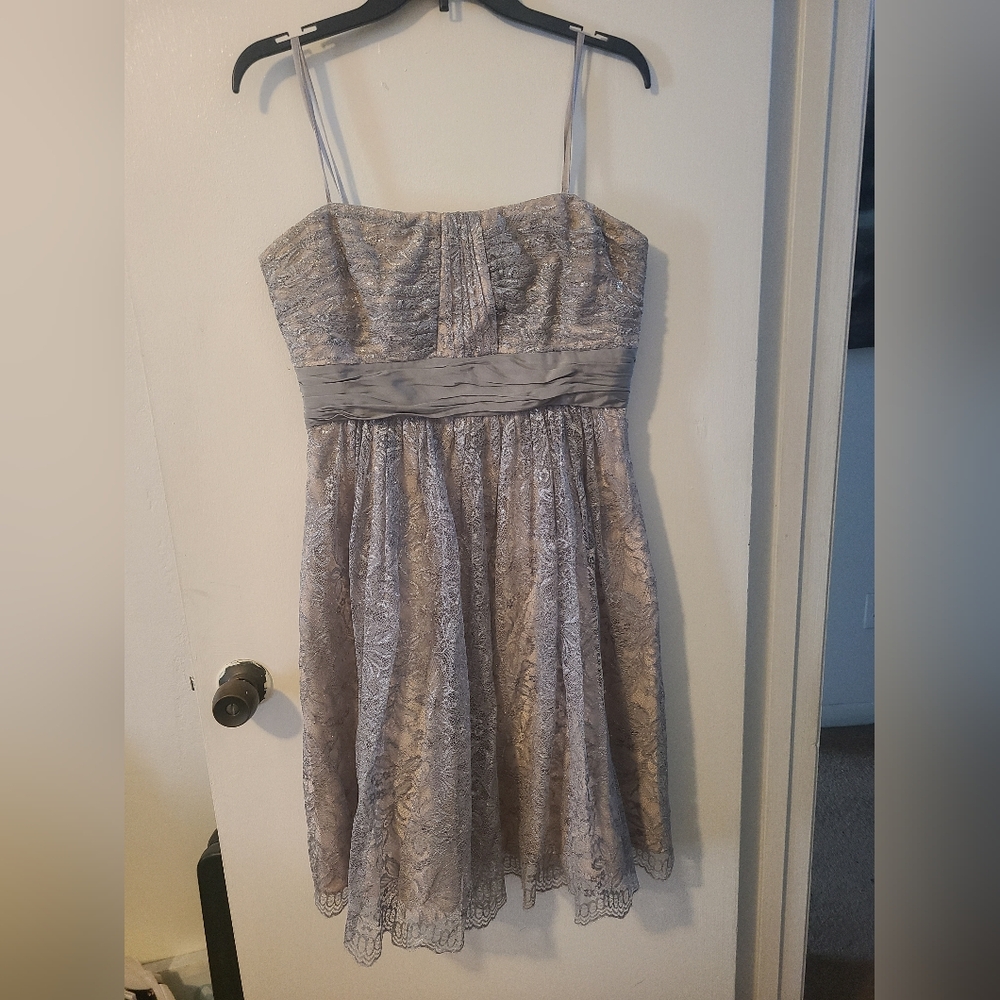BCBG Max Azira Lace Strapless Dress